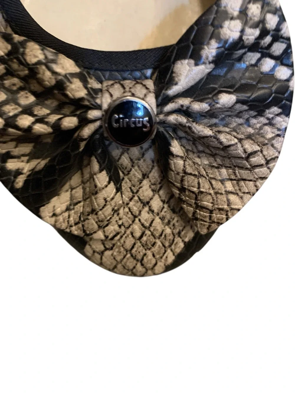 Circus by Sam Edelman Black and White Snake-Print Ballet Flats
